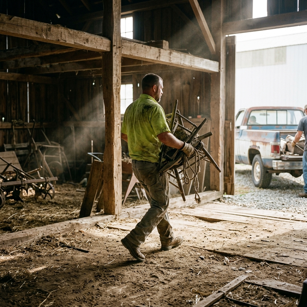 Full barn clear-out