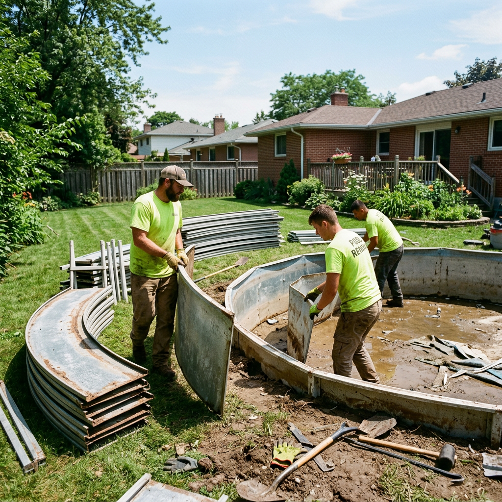 Above-ground pool removal